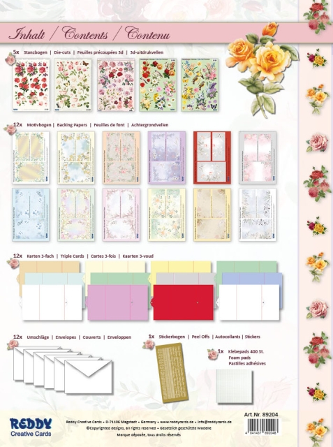 Reddy Cards Bastelmappe Rosenpracht