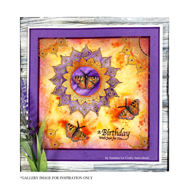 Crafty Individuals Summer Mandala Unmounted Rubber Stamps
