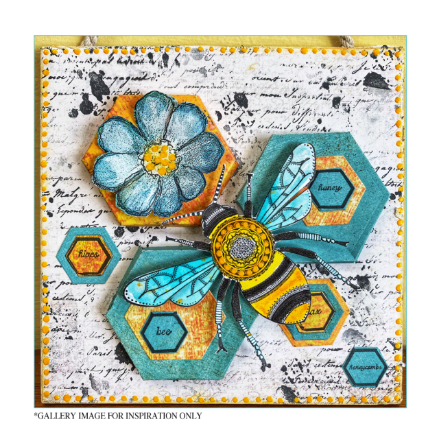 Crafty Individuals Honeybee Unmounted Rubber Stamps