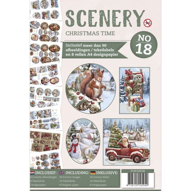 Scenery Push Out Book 18 Christmas Time