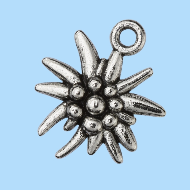 TRENDY Schmuckanhänger Edelweiss 13 mm