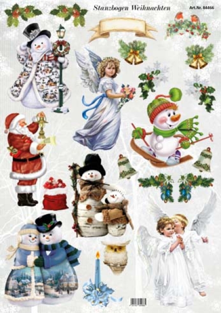 Reddy Cards Stanzbogen Weihnachten traditionell
