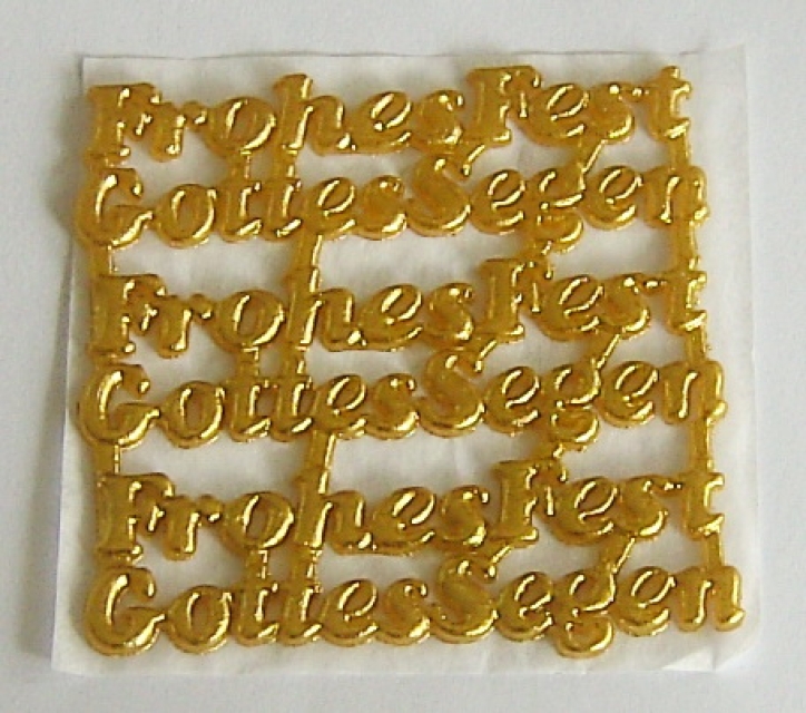Wachs Schriften Frohes Fest und Gottes Segen