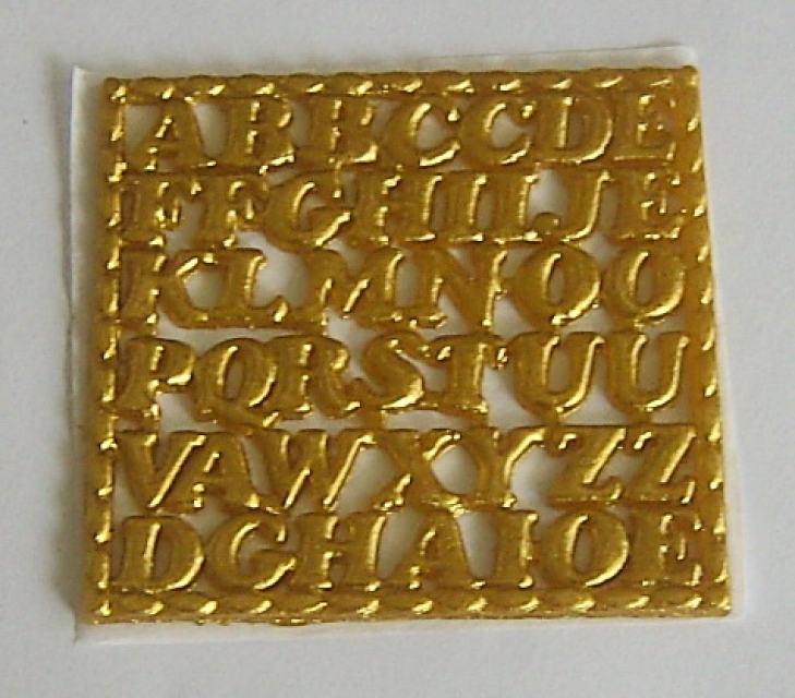 Wachs Schriften Buchstaben