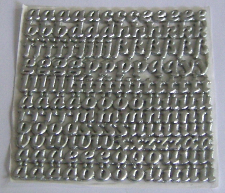 Wachs Schriften Buchstaben klein