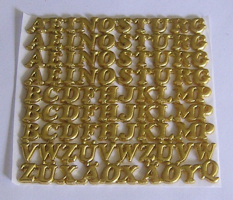 Wachs Schriften Buchstaben groß