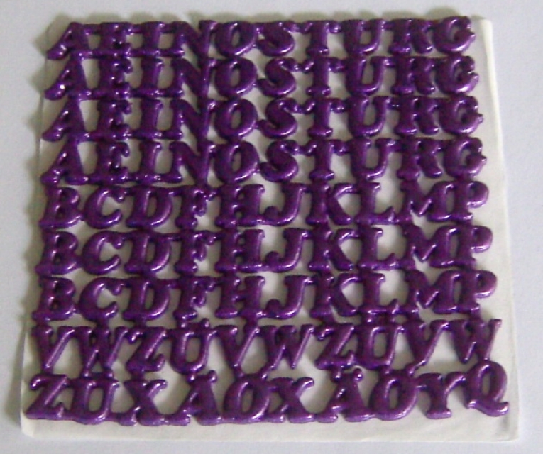 Wachs Schriften Buchstaben groß