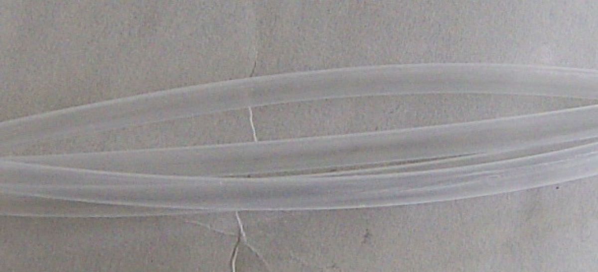 Schrumpfschlauch für Kordelenden 6,5 mm pro 25 cm Länge transparent