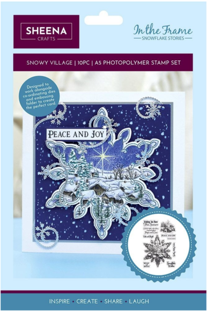 Sheena Crafts Stempel In The Frame Snowflake Stories