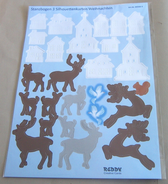 Reddy Cards Stanzbogen Silhouetten 3