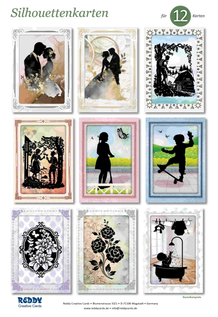 Reddy Cards Bastelset Silhouettenkarten