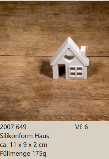 Silikonform Haus 11 x 9 x 2 cm