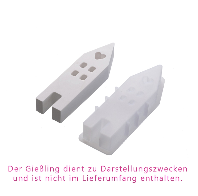Silikonform, Haus, 3,6 x 11,6 cm, 1 - fach