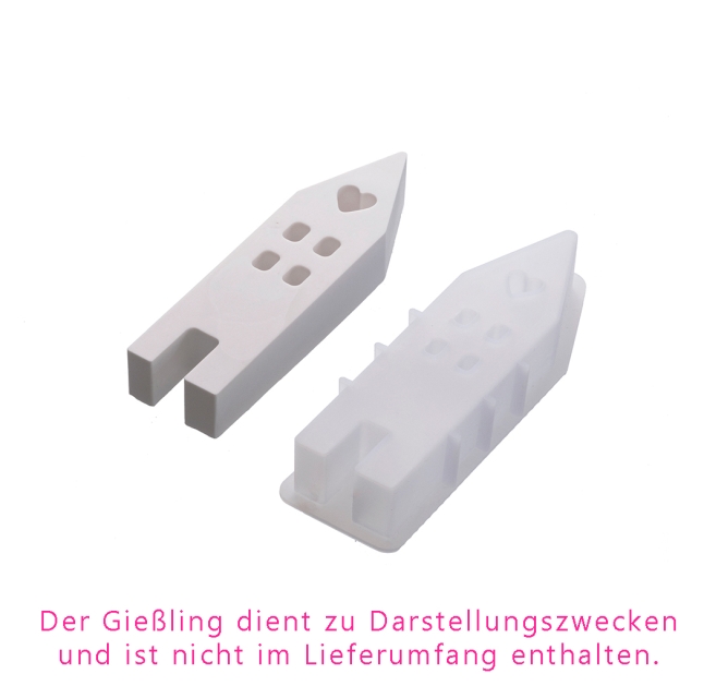 Silikonform, Haus, 4 x 15 cm, 1 - fach