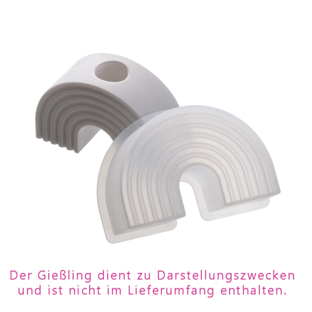 Silikonform Regenbogen Kerzenständer