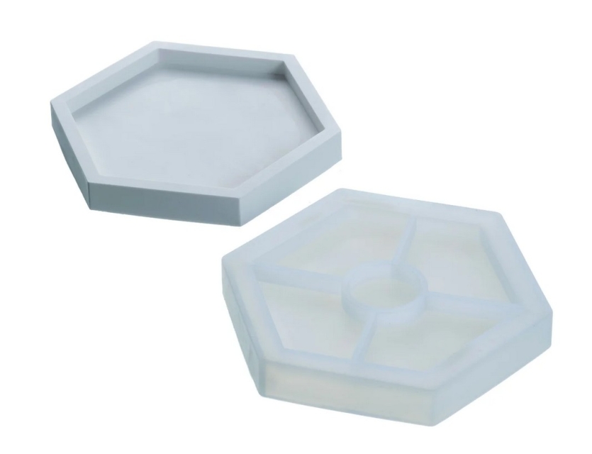 Silikonform sechseckig 10 x 11,5 cm