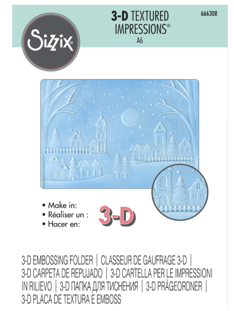 Sizzix 3D Textured Impressions Winter Village