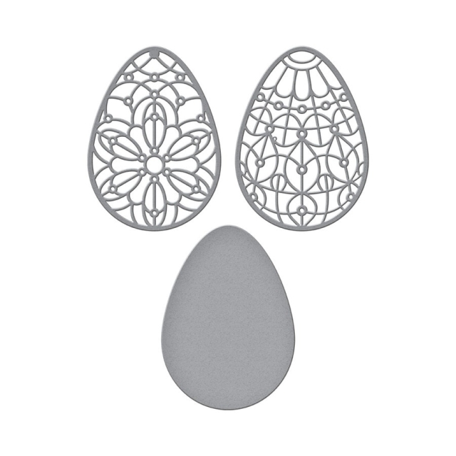 Spellbinders Forever Spring Eggs Etched Dies