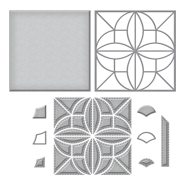 Spellbinders Patchwork Petals Etched Dies