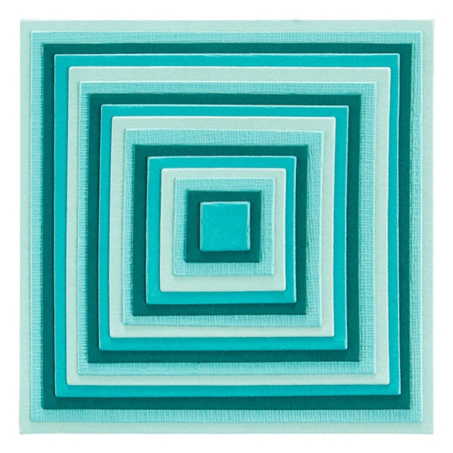 Spellbinders Everlasting Squares Etched Dies