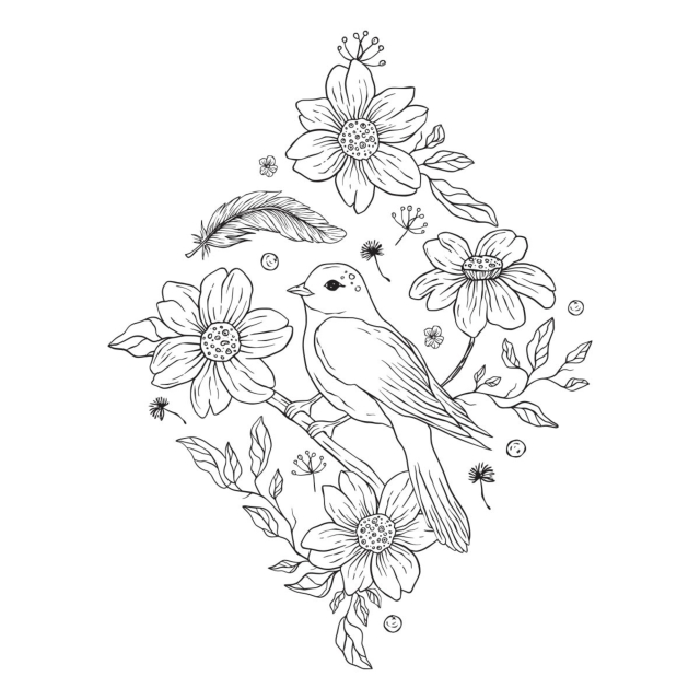 Spellbinders Diamond Aviary Press Plate