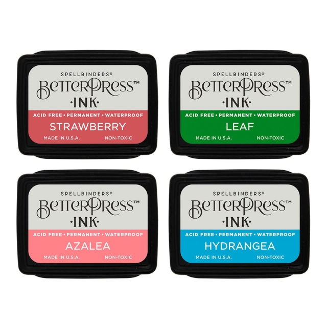 Spellbinders Better Press Ink Flower Garden Mini Set mit 4 Farben