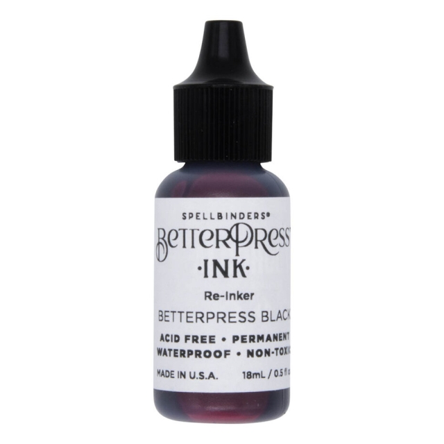 Spellbinder Better Press Ink Reinker Black