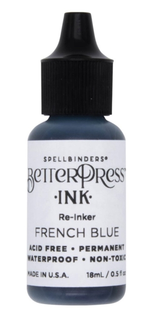Spellbinder Better Press Ink Reinker French Blue