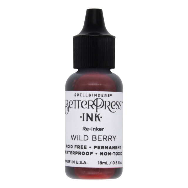 Spellbinder Better Press Ink Reinker Wild Berry