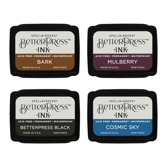Spellbinders Better Press Ink Regal Tones Mini Set mit 4 Farben