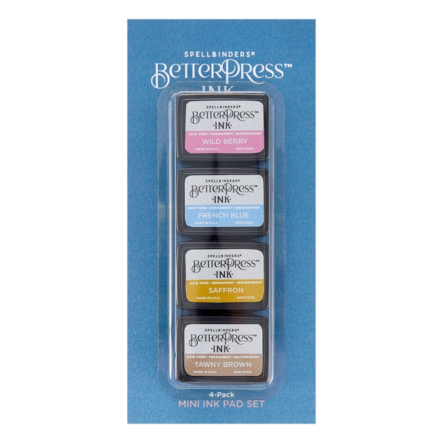 Spellbinders Better Press Ink Nature Tones Mini Set mit 4 Farben