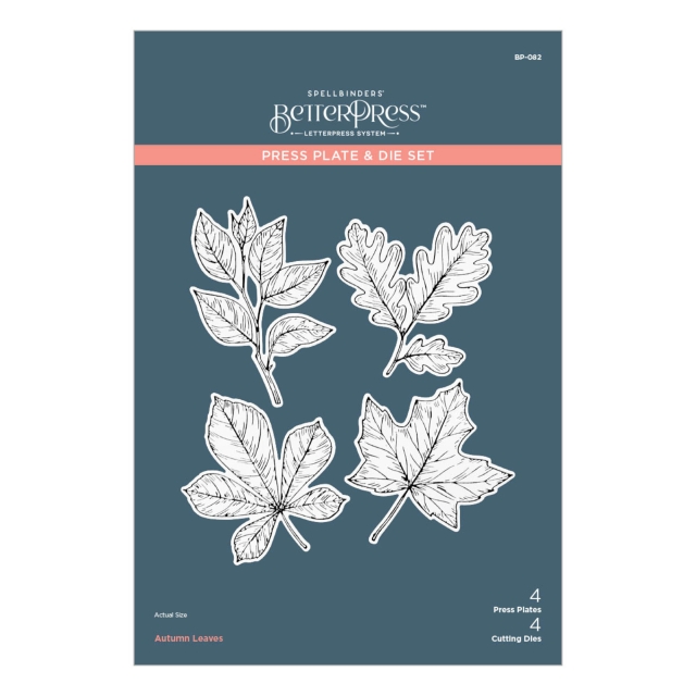Spellbinder Autumn Leaves Press Plate & Die Set