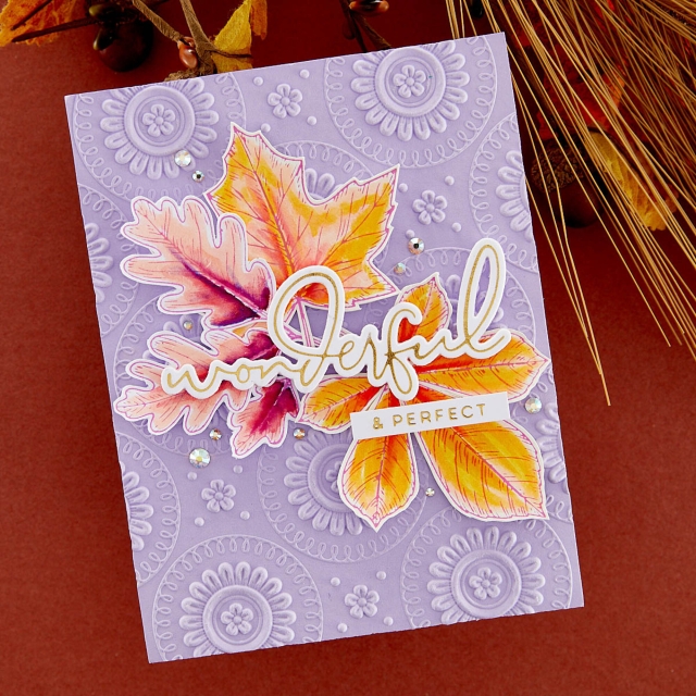 Spellbinder Autumn Leaves Press Plate & Die Set
