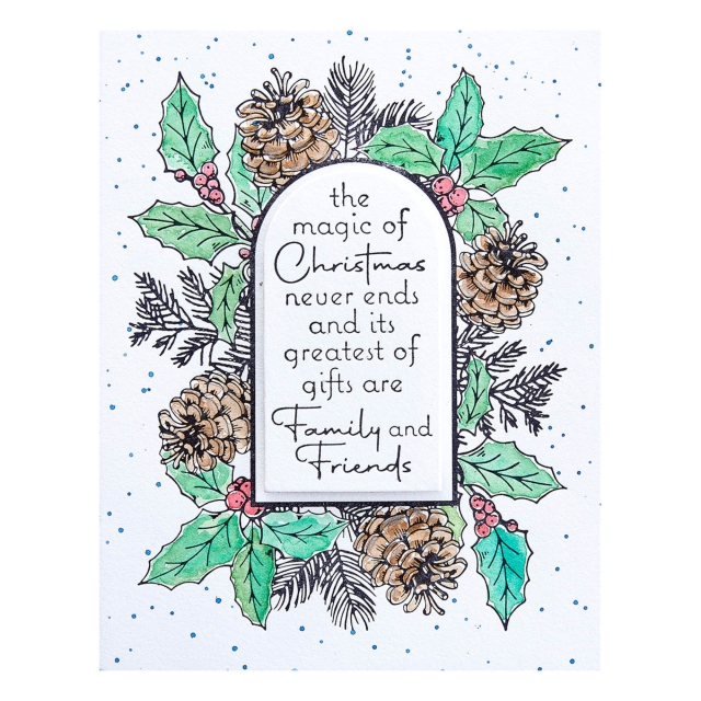 Spellbinder Magic of Christmas Frame Press Plate