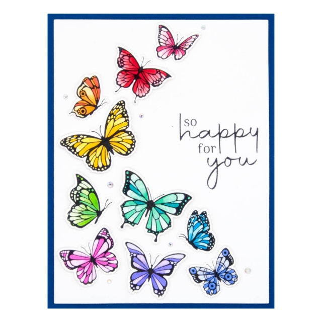 Spellbinder Butterfly Swirl Press Plate & Die Set