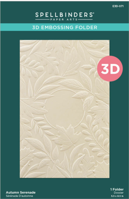 Spellbinders Autumn Serenade 3D Embossing Folder