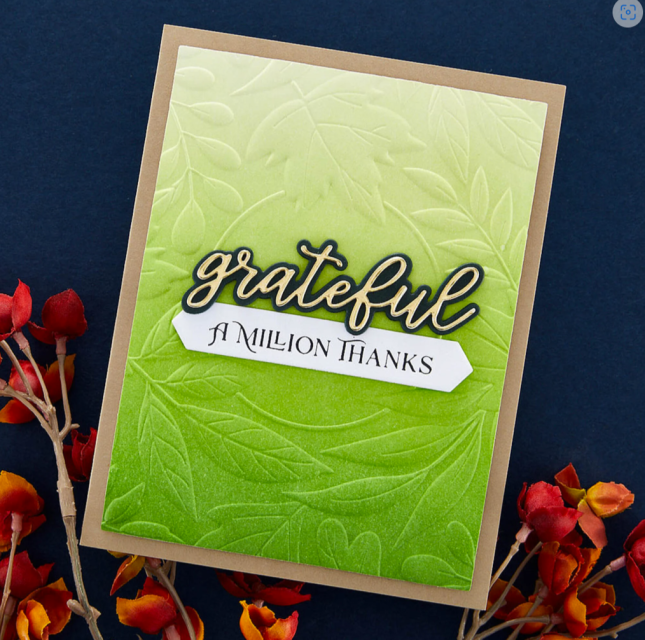 Spellbinders Autumn Serenade 3D Embossing Folder