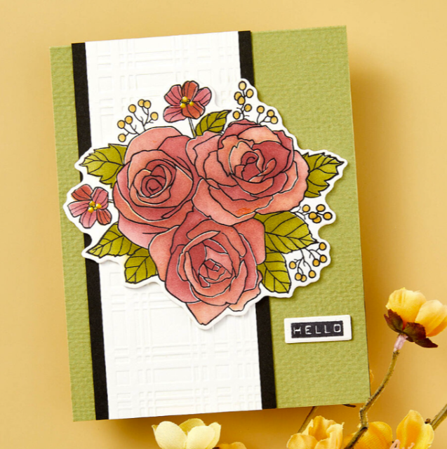 Spellbinders Garden Party Stamp & Die & Stencil Bundle
