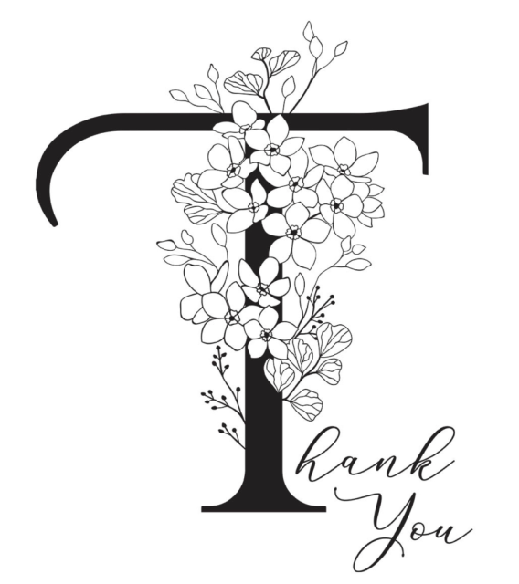 Spellbinders Press Plate Every Occasion Floral T and Sentiment