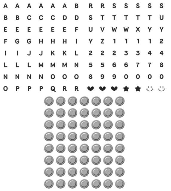 Spellbinders Bestie Alphabet Beads Press Plate 6 Die Set