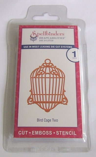 Spellbinders Shapeabilities Die D-Lites Bird Cage Two