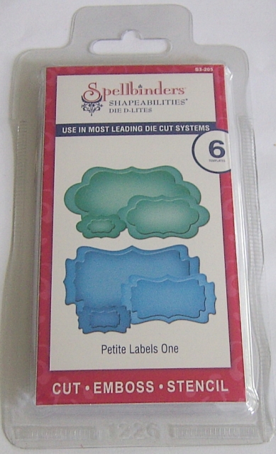 Spellbinders Shapeabilities Die D-Lites Petite Labels One