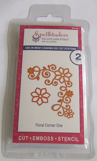 Spellbinders Shapeabilities Die D-Lites Floral Corner One