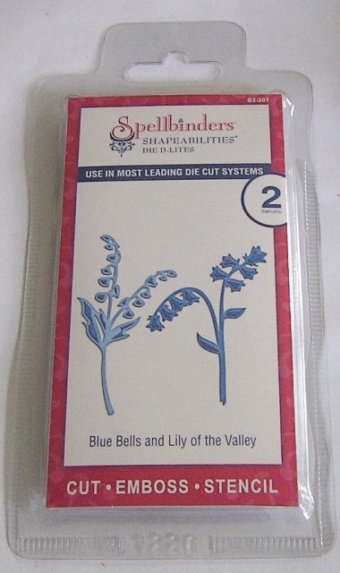 Spellbinders Shapeabilities Die D-Lites Blue Bells and Lily of the Valley
