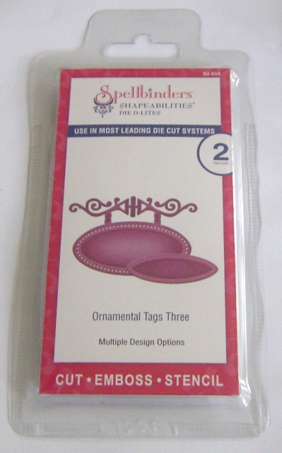 Spellbinders Shapeabilities Die D-Lites Ornamental Tags Three