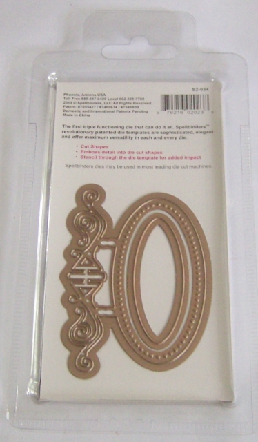 Spellbinders Shapeabilities Die D-Lites Ornamental Tags Three