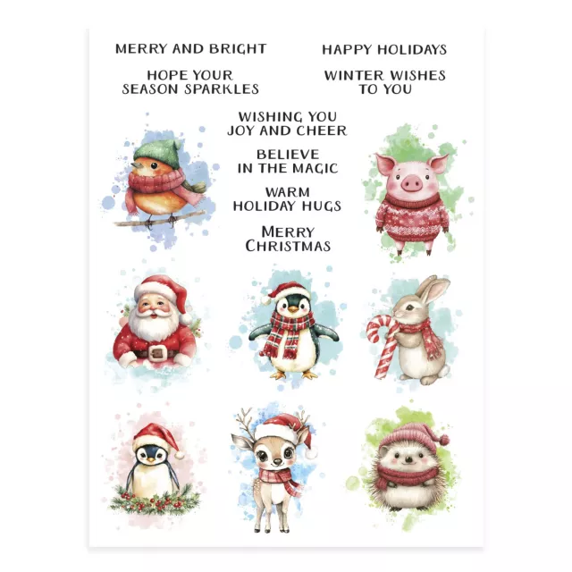 Spellbinders Rub-On Sheets Holiday Magic