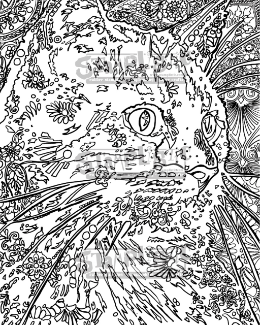 Stamplistic Ablösbarer Stempel Cushion Rubber Cling Stamp Felis