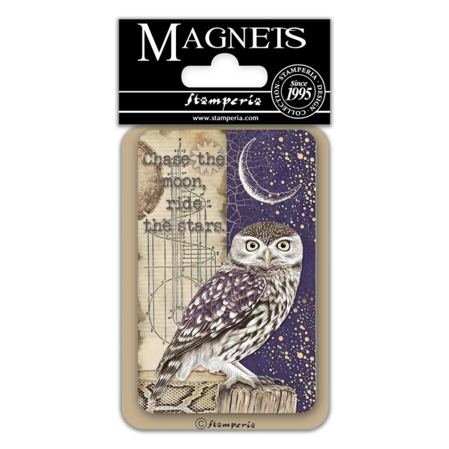 Stamperia Magnet 8 x 5.5 cm Owl