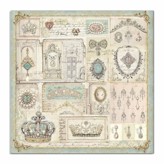 Stamperia Doppelseitiges Papier Jewellery